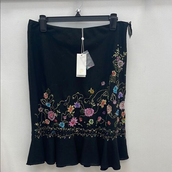 TORY BURCH Embroidered Floral Skirt - Picture 1 of 4